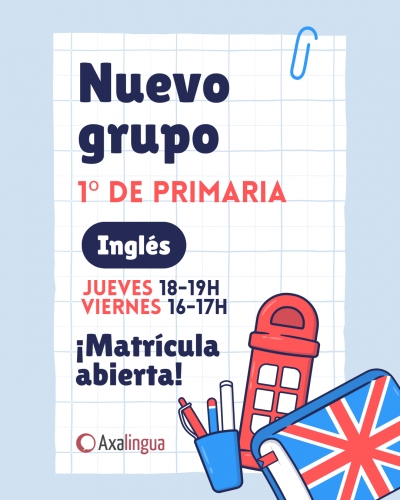 Nuevo grupo de primero de primaria