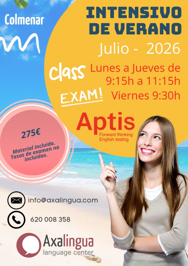 Curso intensivo Aptis Julio 2026